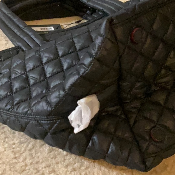 NWT MZ Wallace large Sutton tote in black, long strap & 3 pouches - Picture 7 of 9